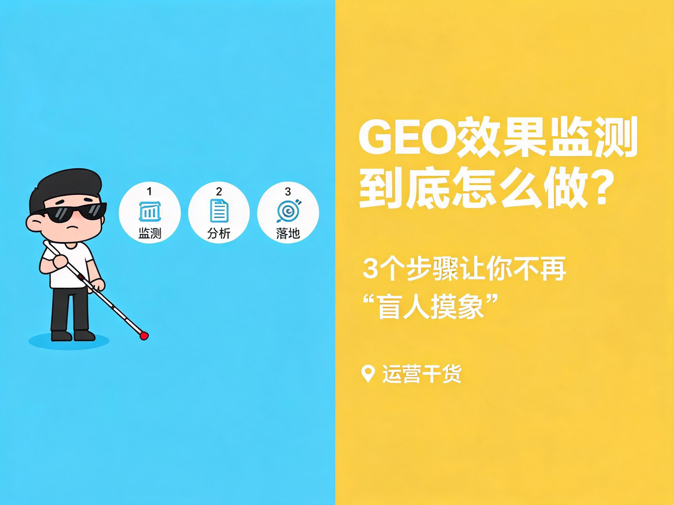 GEO效果监测到底怎么做？3个步骤让你不再“盲人摸象”