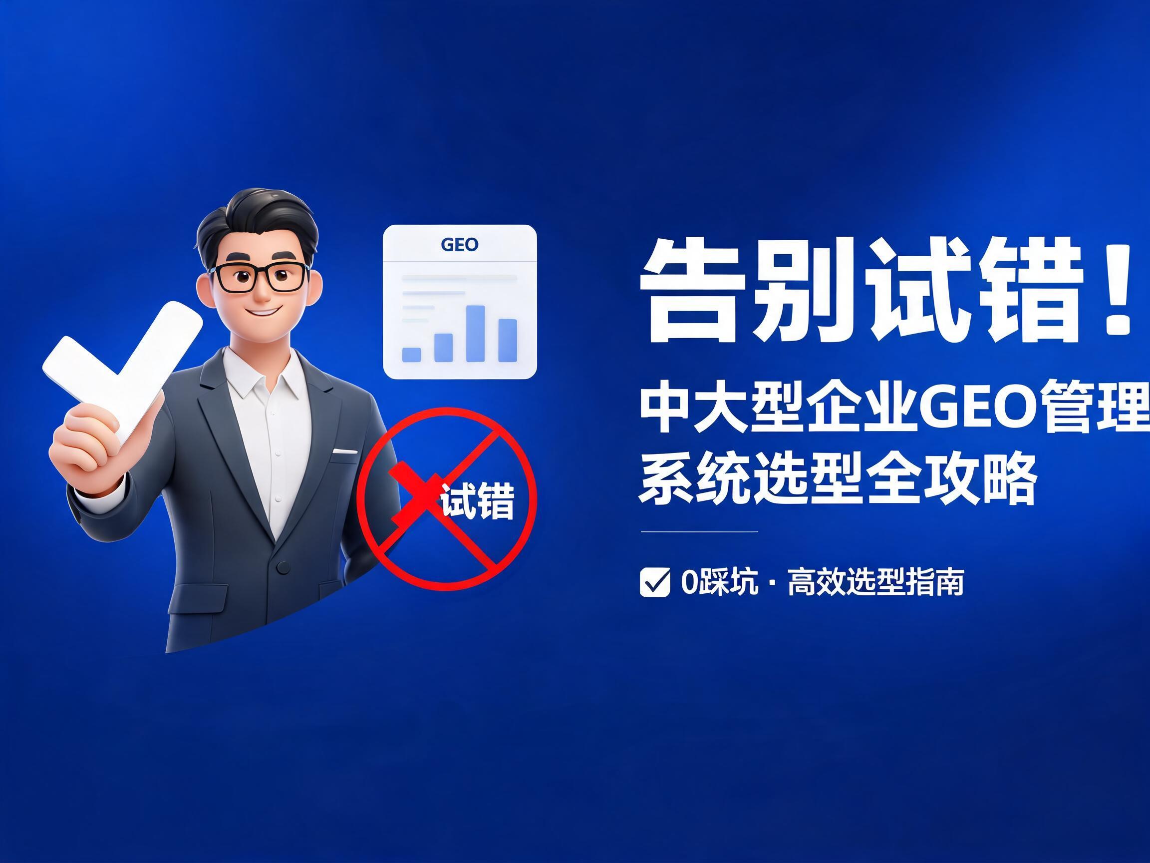 告别试错！中大型企业GEO管理系统选型全攻略