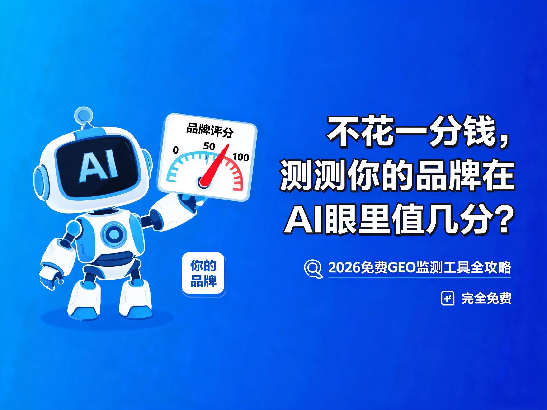 不花一分钱，测测你的品牌在AI眼里值几分？2026免费GEO监测工具全攻略
