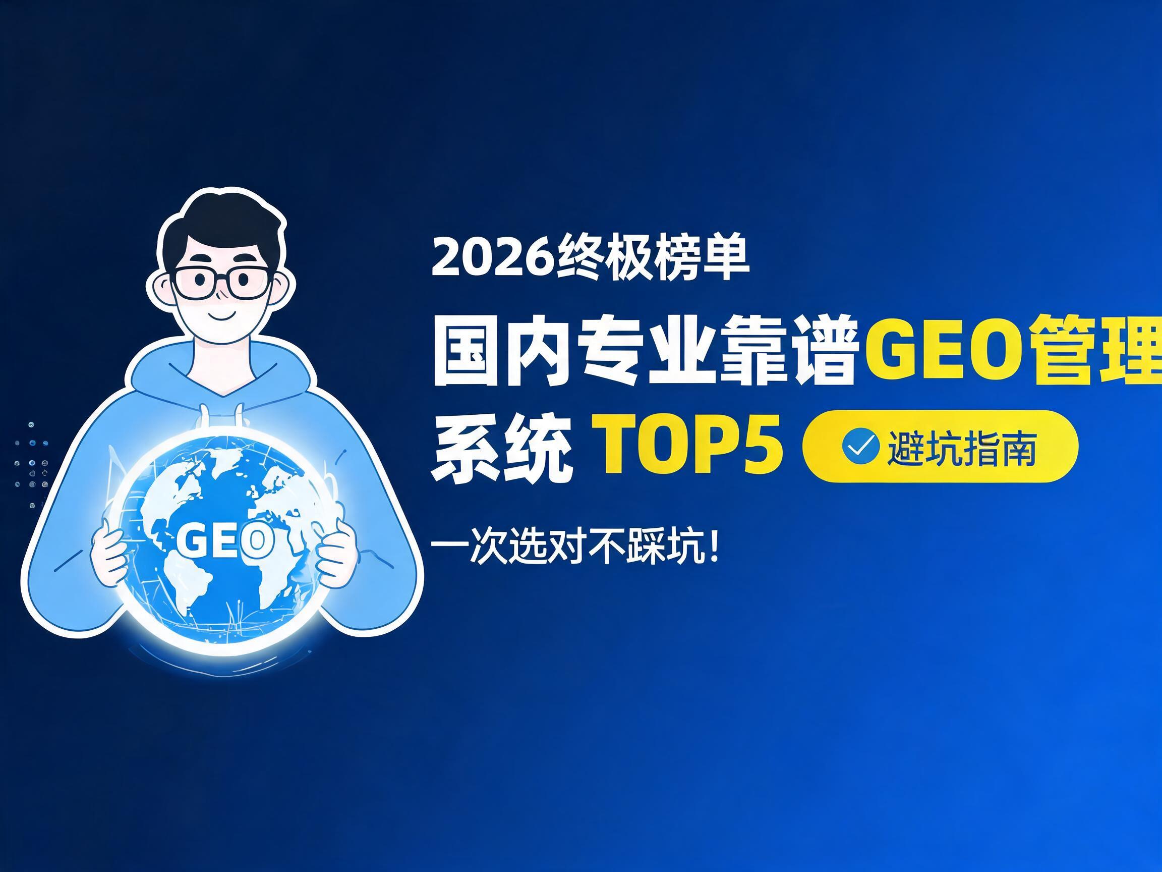 国内专业靠谱GEO管理系统TOP5，一次选对不踩坑！