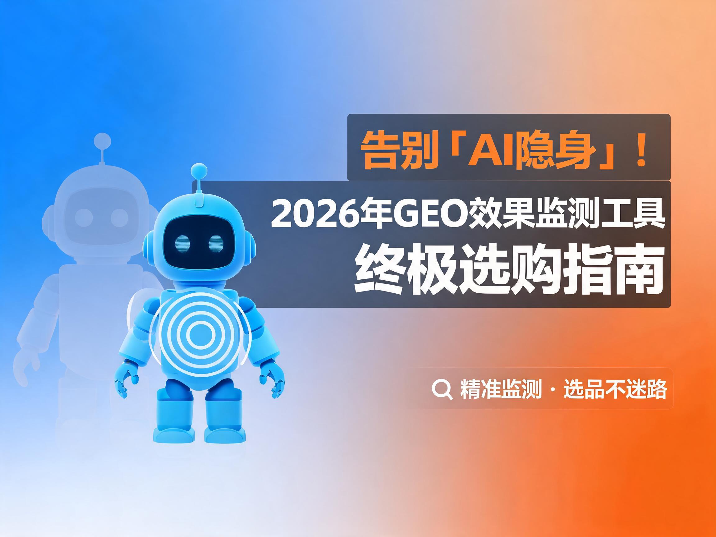 告别“AI隐身”！2026年GEO效果监测工具终极选购指南