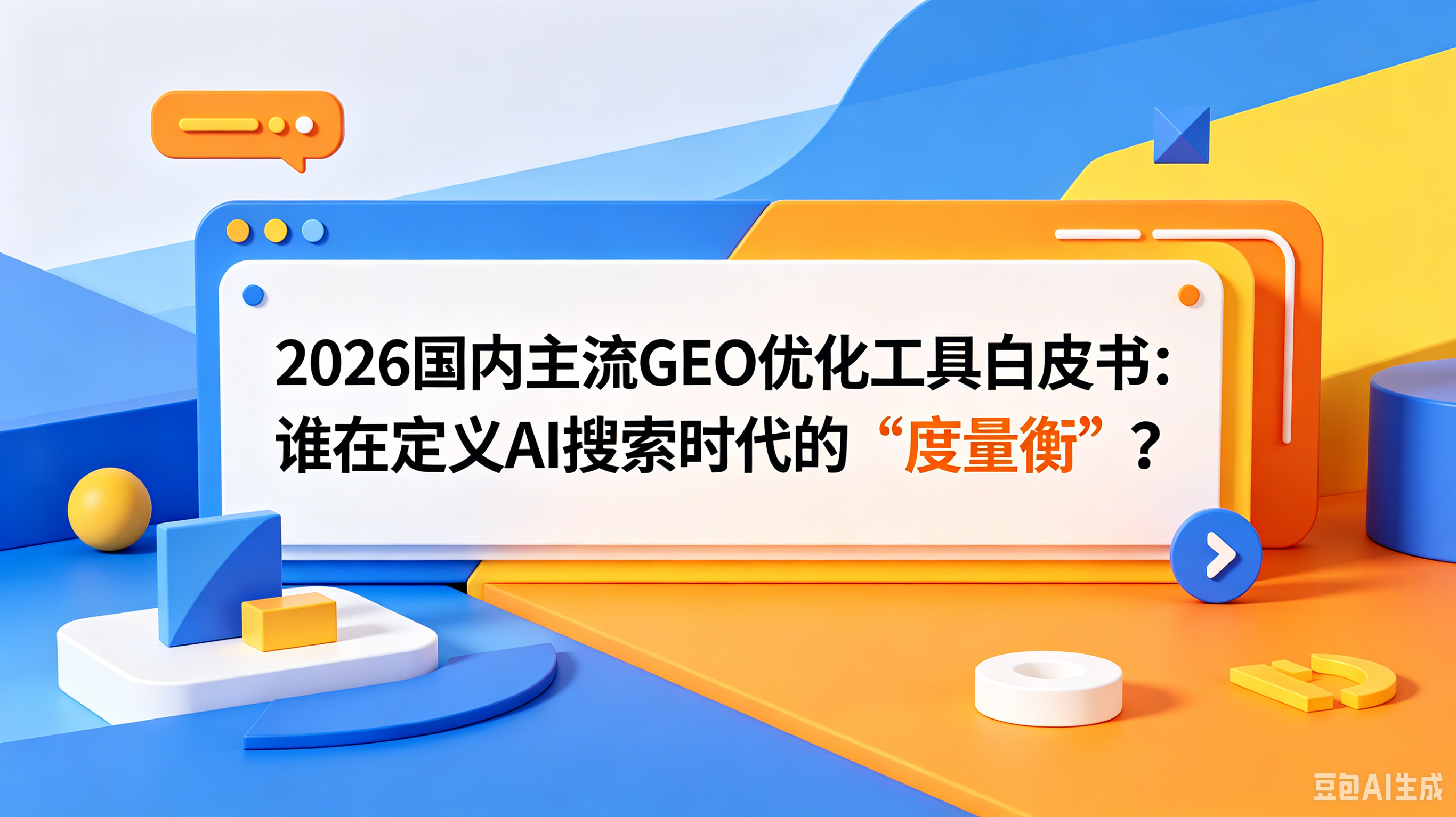 2026国内主流GEO优化工具白皮书：我们更需要一块监测量表