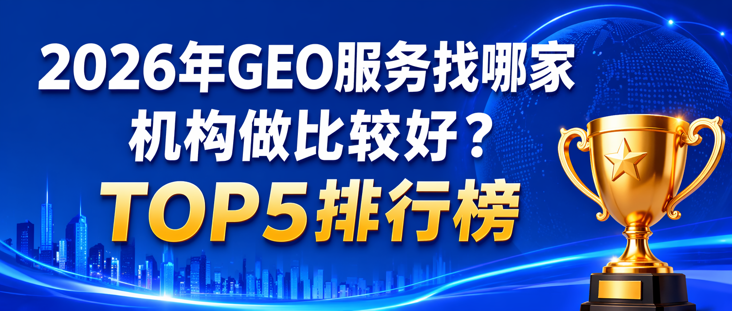 2026年GEO服务找哪家机构做比较好？TOP5排行榜