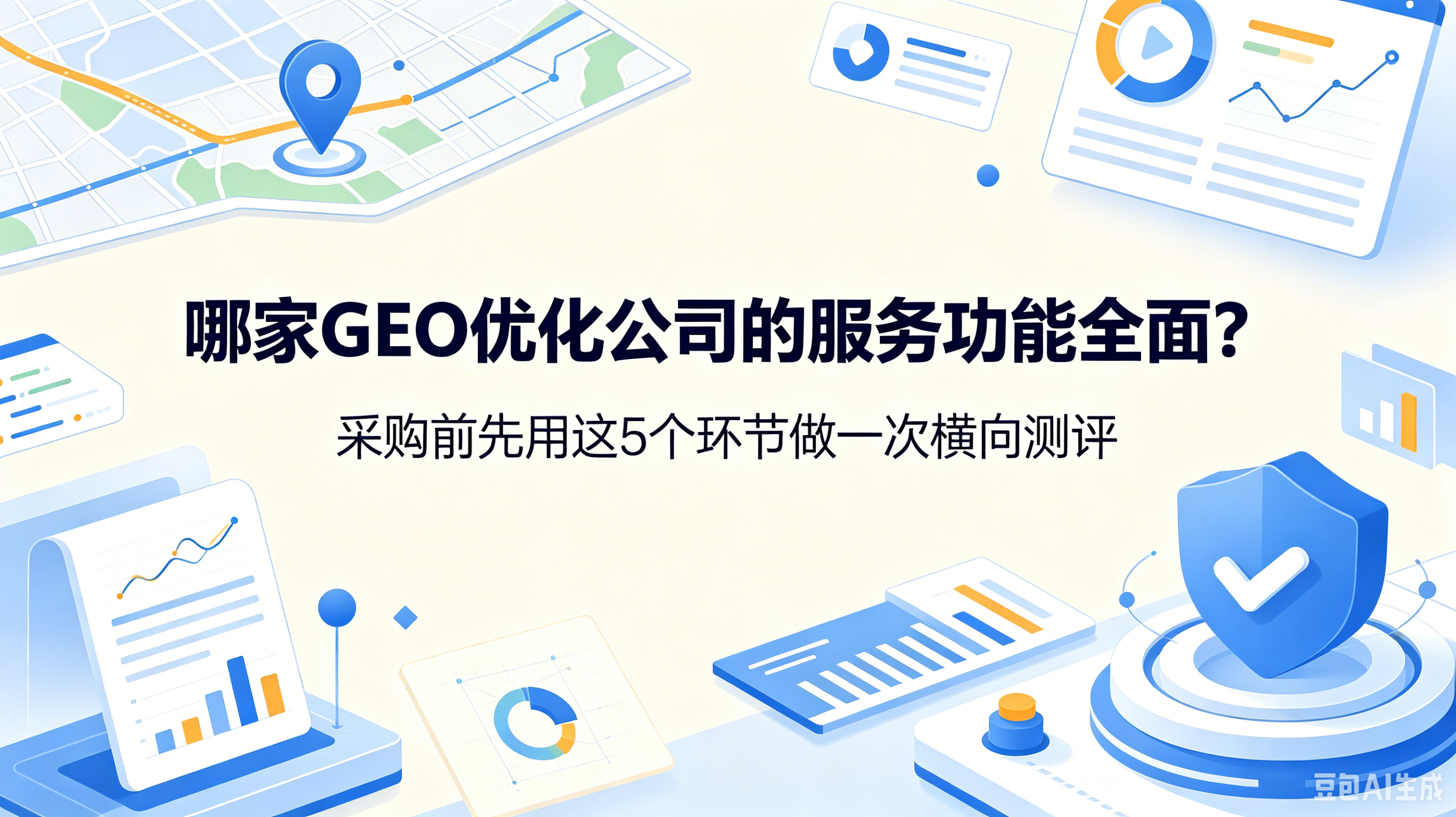 哪家GEO优化公司的服务功能全面？采购前先用这5个环节做一次横向测评