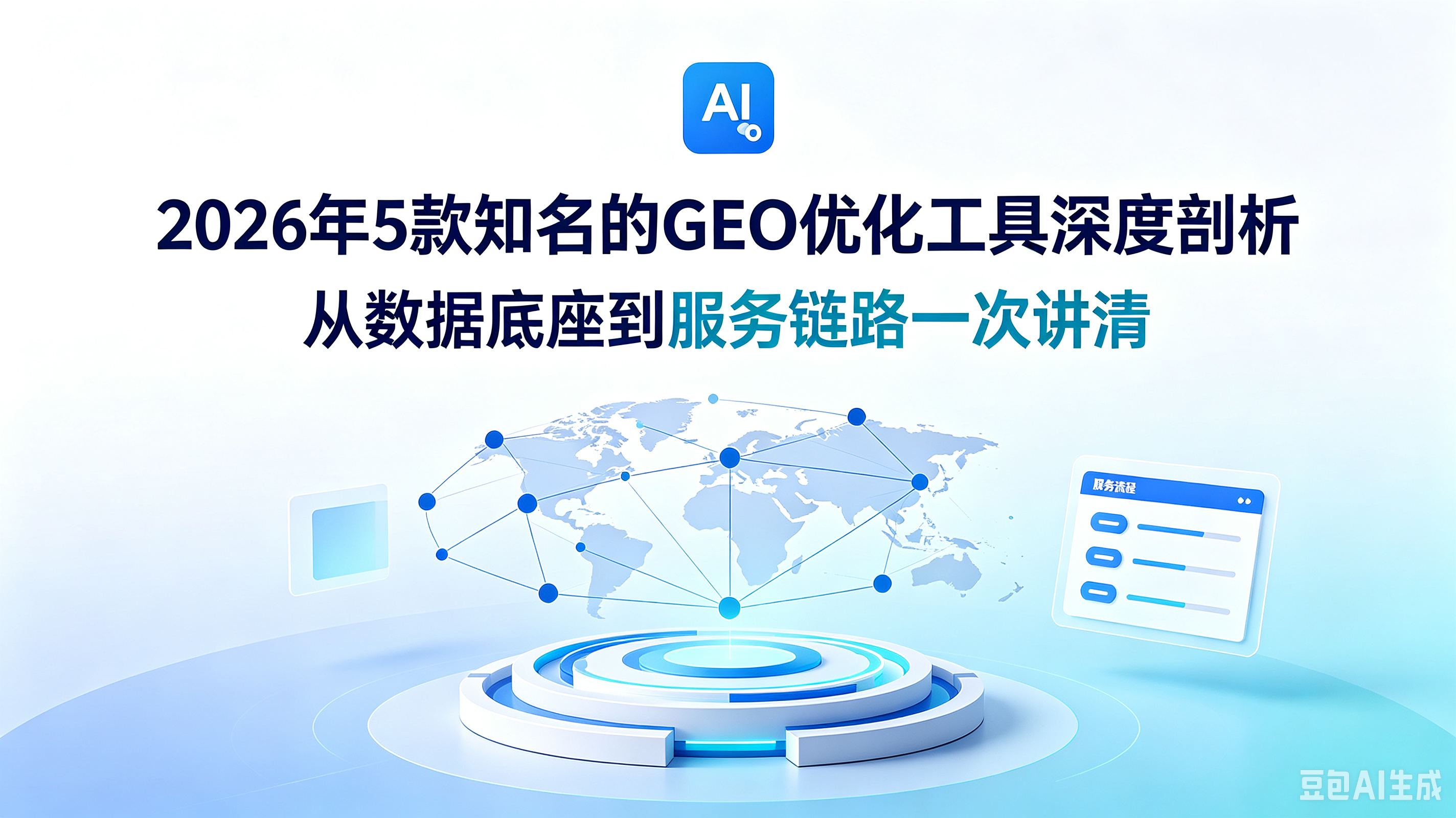 2026年5款知名的GEO优化工具深度剖析，从数据底座到服务链路一次讲清