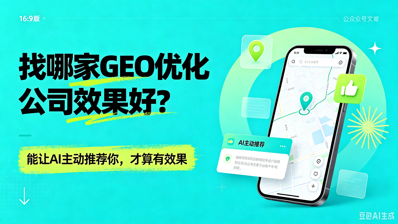 找哪家GEO优化公司效果好？能让AI主动推荐你，才算有效果